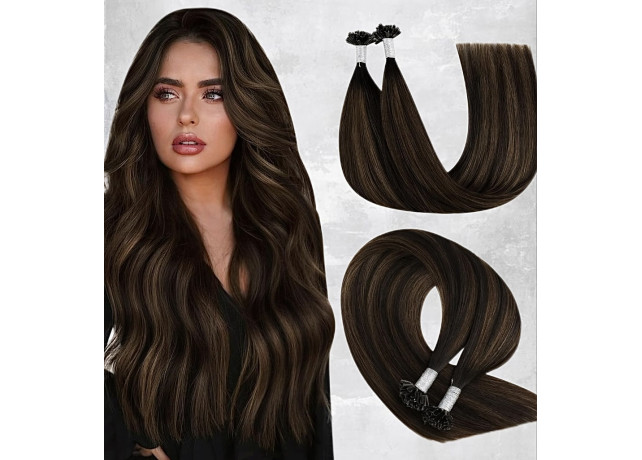 Extensii cheratina OSKAR Balayage #1B/#6